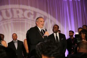USP Advisor, Jim Hunt, speaks to attendees of the Forever Young Ball. 
